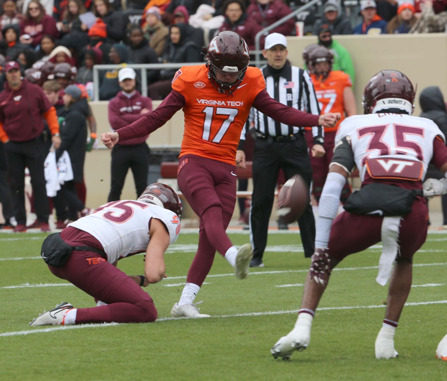 VT Spring Game players